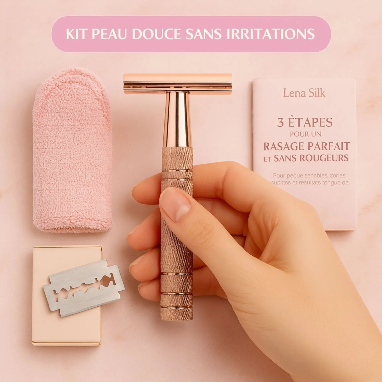 LenaSilk™ – Rasoir de Sûreté Anti-Irritations